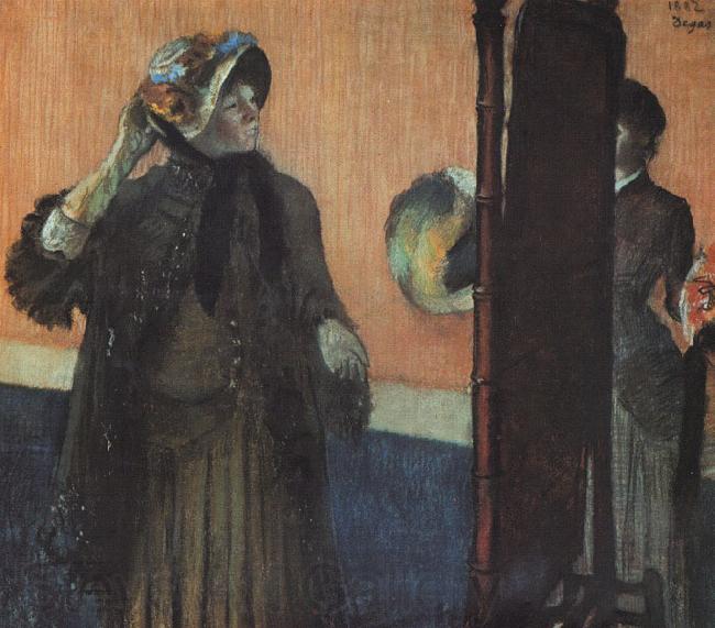Edgar Degas At the Milliner's_m Norge oil painting art